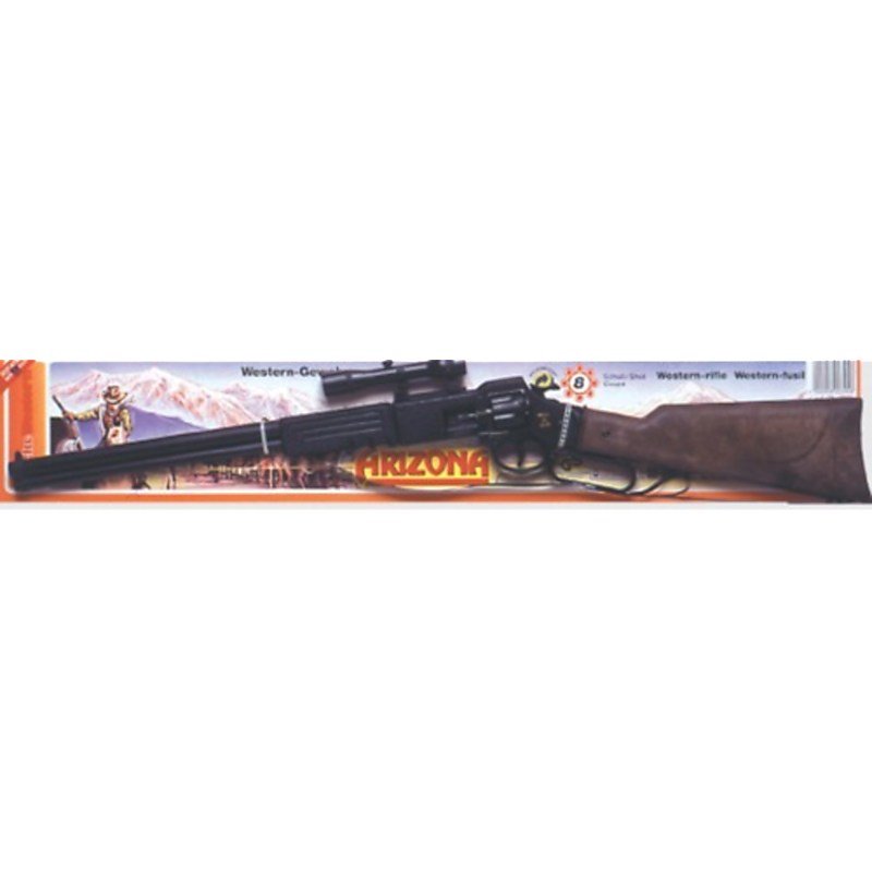 Arizona 8-Schuss Gewehr Lucky Luke 640mm Blisterkarte Gewehr Schießgewehr Peng 